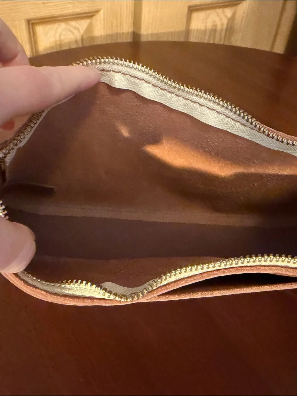 ‘Almost Perfect’ Portland Leather Goods Lucy Shoulder bag in Sun-kissed
